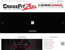 Tablet Screenshot of crossfitzeal.com